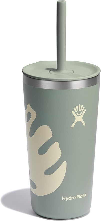 Hydro Flask 20 Oz All Around Tumbler Straw Lid Botanical Bliss Agave