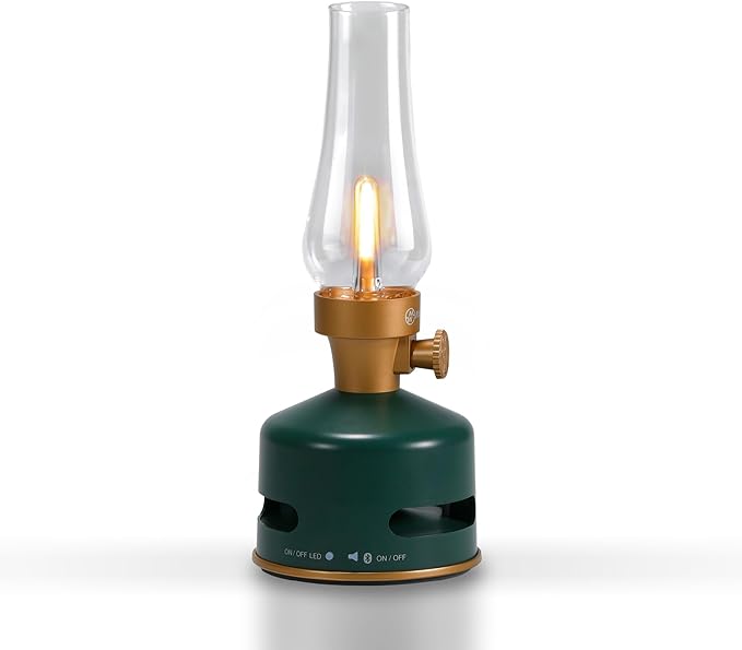 MoriMori design lamp with loudspeaker (basil moos)