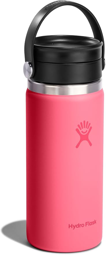 Hydro Flask Flex Sip Coffee Tumbler – Insulated Stainless Steel, Non Spill, Leak Proof Travel Coffee Cup 16 Oz Popstar Pink