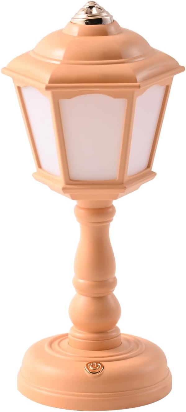 Mini Desk lamp Vintage, LED Desk Lamp Dimmable Table Lamp Reading Lamp with USB Charging Port, Sensitive Control, Eye-Caring Office Lamp,Very Beautiful Decorative Desk lamp (Yellow)
