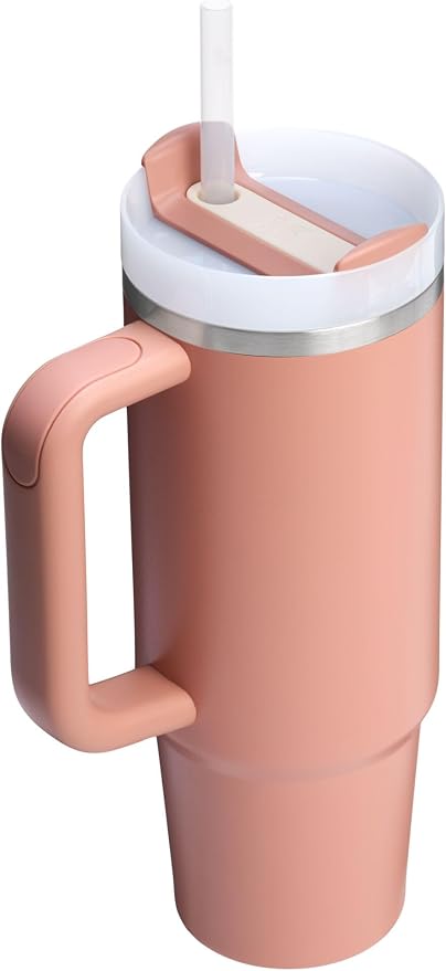 STANLEY Quencher H2.0 Flow State Tumbler, 30 oz, Sienna | Handle and Straw | 3-Position Lid | Cup Holder Compatible for Travel | Insulated Stainless Steel Cup | BPA-Free