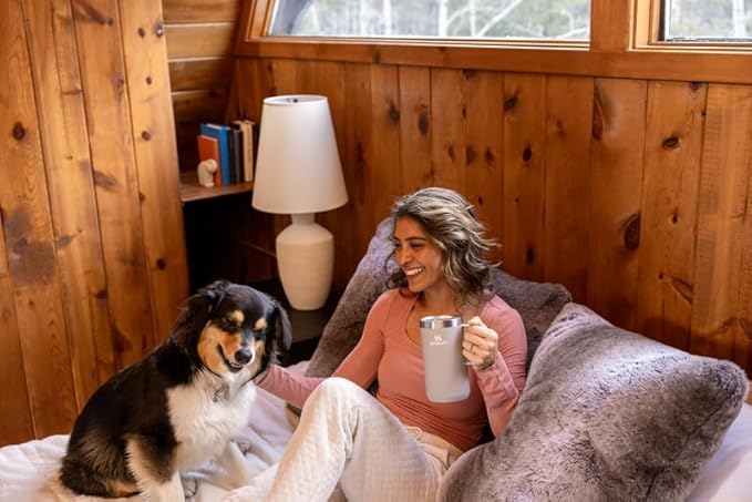 STANLEY Everyday Camp Mug 24oz | Drink Through Lid | Cup for Coffee, Tea and Drinks | Insulated Stainless Steel Coffee Mug | BPA-Free | Black 2.0
