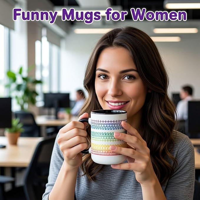 Funny Coffee Mugs for Women Men,15oz Hidden Message Ceramic Cup | Secret Message Mug,Novelty Birthday Gag Gifts for Friends,Family,Office Prank Gag Gift for Coworkers,Fun White Elephant Gifts