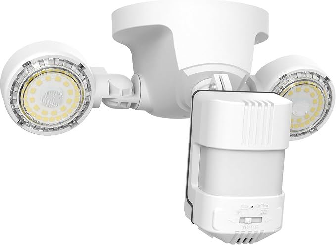 SANSI Upgraded 25W Motion Sensor Outdoor Lights 3000LM Flood Lights Outdoor, 5000K Dusk to Dawn Security Light, 4 Modes, 320°Wide Angle Illumination Super Bright for Garage Yard Patio Wired Not Solar