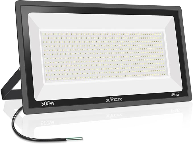 500W LED Flood Light,(2750W Equivalent) Super Bright 58,500LM Daylight 5000K IP66 Waterproof Security Outdoor LED Arena Lights,Commercial Lighting Floodlight for Backyard|Court|Stadium|Fields