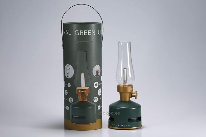MoriMori design lamp with loudspeaker (basil moos)