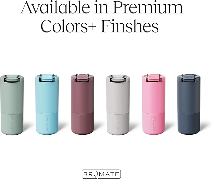 BrüMate Strova 18oz 100% Leakproof Insulated Coffee Mug | Ceramic-Lined Interior | Built-In Silicone Sleeve for Travel | Locking Flip Lid (Java)