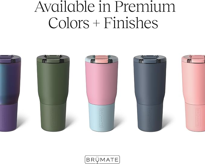 BrüMate Nav 25oz 100% Leak Proof Insulated Travel Tumbler with Magnetic BevLock™ Lid - Double Wall Cup-Holder Friendly Stainless Steel Mug (Lilac Dusk)
