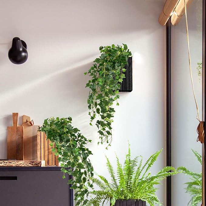 Hollyone Artificial Hanging Plants 36" Fake Ivy Vine Faux Ivy Leaves Hanging Plant Greenery for Wall House Room Patio Indoor Outdoor Home Shelf Office Wedding Decor