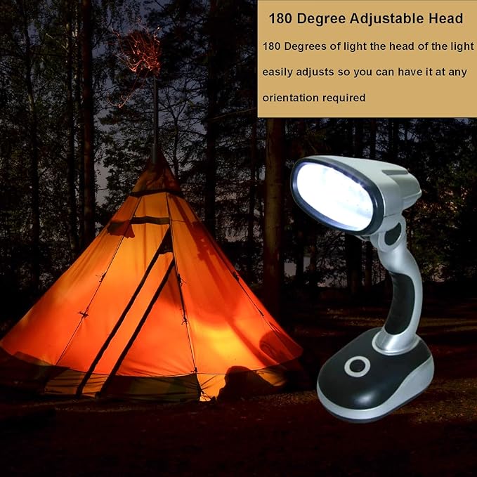 Led Desk Lamp, 12 Bulb LED Portable Desk Lamp Powered Battery Table Light, Computer Bedside Table Camping Light, Bright Battery Operated Desk Lamp Work Reading Light (2PCS)