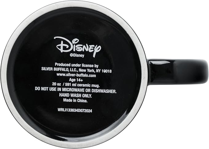 Silver Buffalo Disney Lilo and Stitch Lightning Bolts, Ceramic Mug, 20oz | Shocking Glow in the Dark Feature, 0.59 Liters