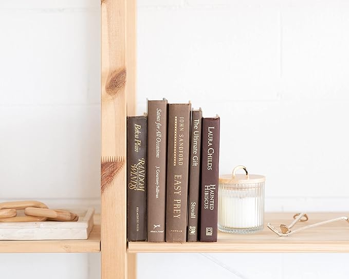 Colored Real Decorative Book Set - Decor Books for Book Shelf Decor, Home Decor for Shelves & Bookcases - Perfect for Book Decor, Decorative Books for Home Decor, & Books for Decor (Black)