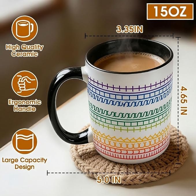Funny Coffee Mugs for Women Men,15oz Hidden Message Ceramic Cup | Secret Message Mug,Novelty Birthday Gag Gifts for Friends,Family,Office Prank Gag Gift for Coworkers,Fun White Elephant Gifts