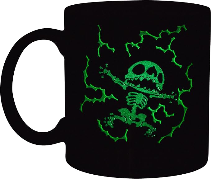 Silver Buffalo Disney Lilo and Stitch Lightning Bolts, Ceramic Mug, 20oz | Shocking Glow in the Dark Feature, 0.59 Liters