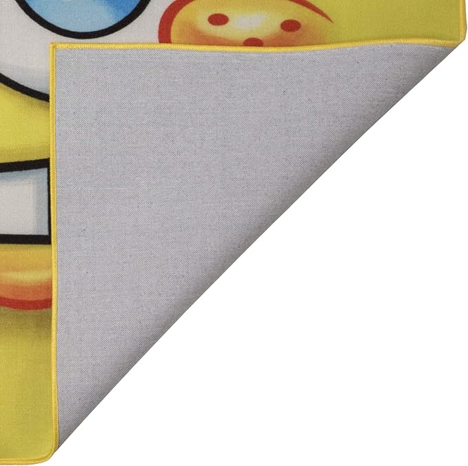 Gertmenian Nickelodeon Spongebob Squarepants Face Area Rug for Children & Teens | Kids Home Decor for Girls & Boys | 4x6 Large, Yellow, 21278