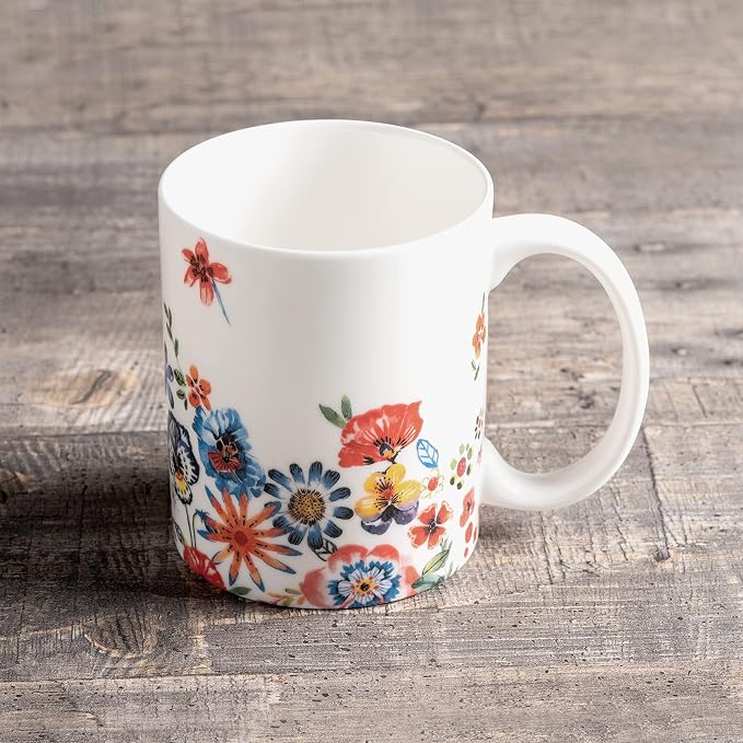 Maison d' Hermine Coffee Mug with Handles Tea Cups (15 Ounce, Pack of 1)