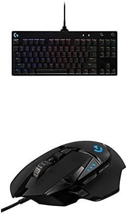 Logitech G PRO Mechanical Gaming Keyboard + G502 Hero Wired Gaming Mouse Bundle - Black