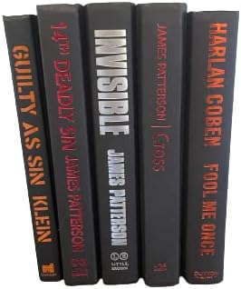 Colored Real Decorative Book Set - Decor Books for Book Shelf Decor, Home Decor for Shelves & Bookcases - Perfect for Book Decor, Decorative Books for Home Decor, & Books for Decor (Black)