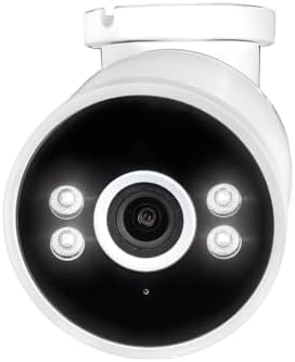 Swann AdvancedX Wired 4K Security Camera PoE Outdoor Bullet, Color Night Vision, Smart AI Video Analytics/Alerts, Advanced Motion Detection