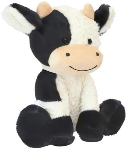 9" Cow Stuffed Animals Soft Cuddly Cow Plush Stuffed Animal Toy for Kids