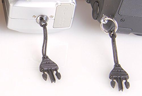 OP/TECH USA 1301082 Mini QD Loops - 1.5mm - System Connectors (Black) - Set for Cameras, Cell Phones & Binoculars