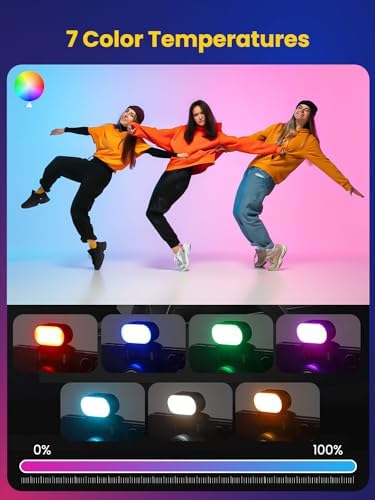 XE AI Version, Gimbal Stabilizer for Smartphone, NO APP AI Tracking, Magnetic RGB LED Light, 7 Color Temperature