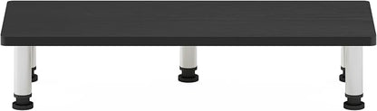 Furinno Turn-N-Tube Monitor Riser Stand, Americano, Stainless Steel Tubes