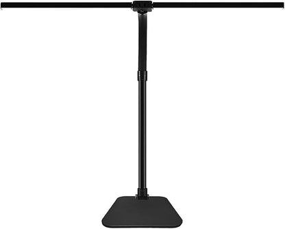 LED Desk Lamp with Base, 18W Dimmable Light, No Remote | 18W Dimmable Eye-Caring Clamp Light with Anti-Glare Cover and Flexible Gooseneck for Office, Dorm, Home and Study