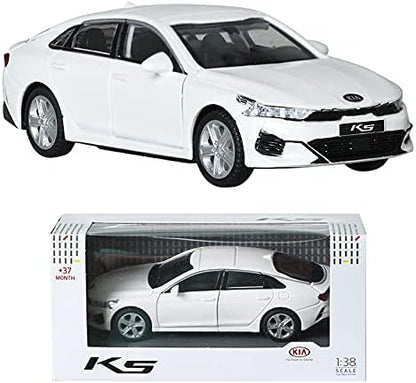dgboy 1:38 Kia K5 DL3 Snow White Pearl Mini Car Miniatur Car Optima