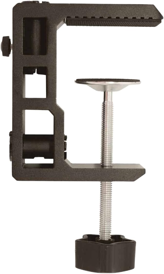 Replacement Heavy Duty C Clamp for 1/2” Base Magnifying Lamp,Desk Lamp,Swing Arm Lamp,Phone I pad Mount,Tablet Mic Holder,Table Mount Clamp for Microphone Stand Mic Boom Arm (G2 BLACK)