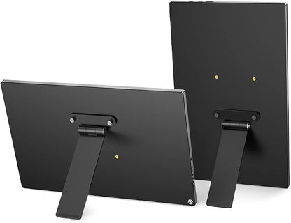 UPERFECT Portable VESA Monitor Stand with Hand Screw, 7 to 18.5 inch Freestanding VESA Monitor Desk Mount with Swivel/Tilt/Rotation, Fits Screen with M3/M4*75MM