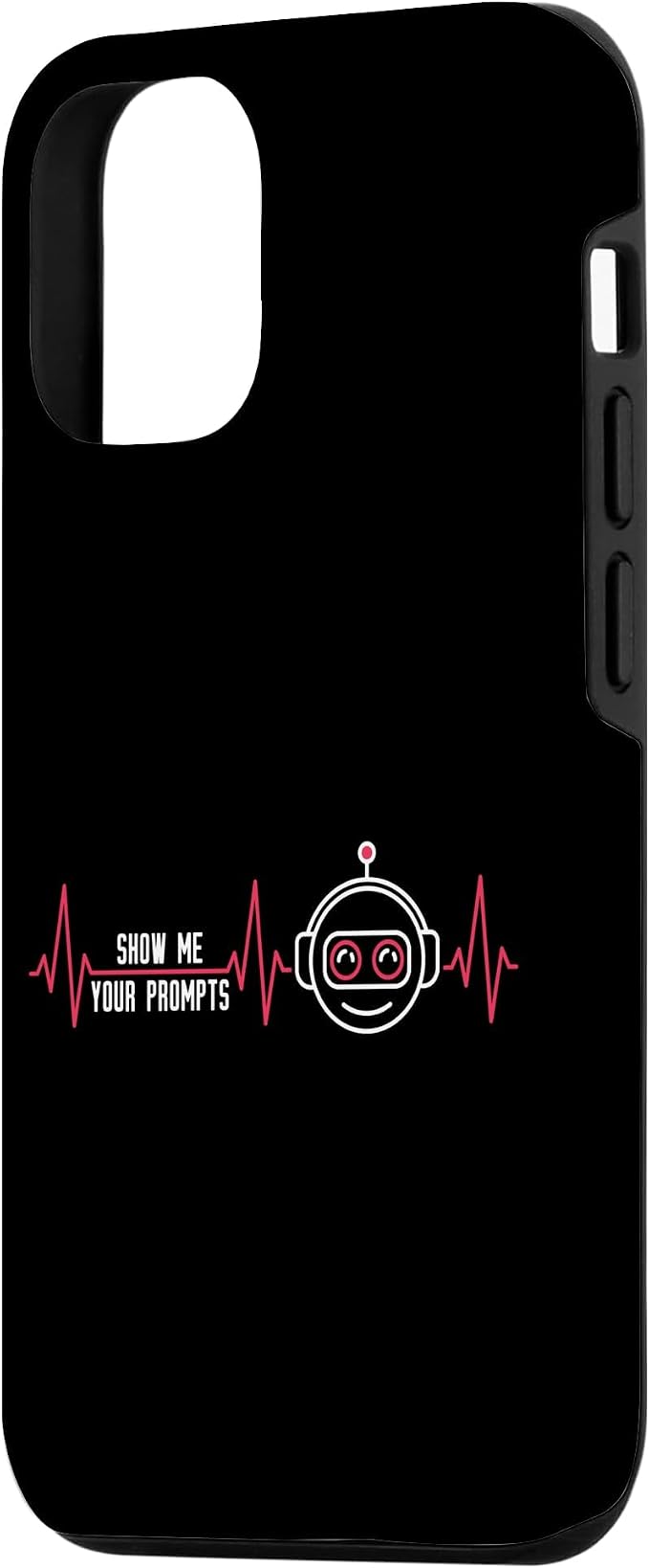 Show Me Your Prompts AI Artificial Intelligence Heartbeat Case for iPhone 12/12 Pro