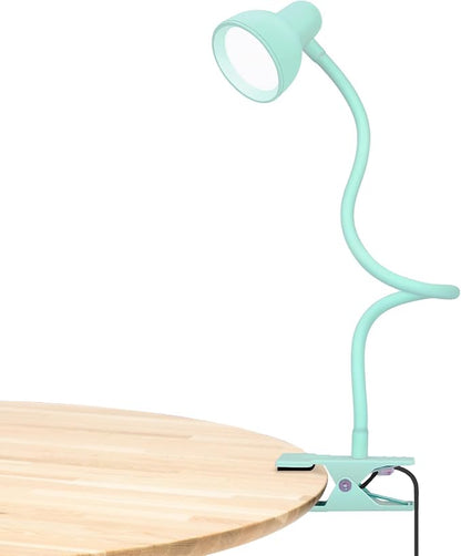 LiFMIRA Reading Light for Bed, Clip-on Desk Lamp 3 Color Modes Teal | 10 Brightness Levels Eye Care Clamp Light Flexible Gooseneck Reading Lamp Clip on Lamp for Bed Headboard Desk Bedside Dorm