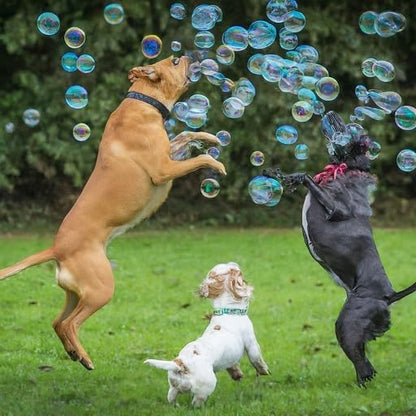 Bubbletastic Bacon Bubble Machine for Dogs - with Free 8oz. Bottle of Bacon Bubbles!