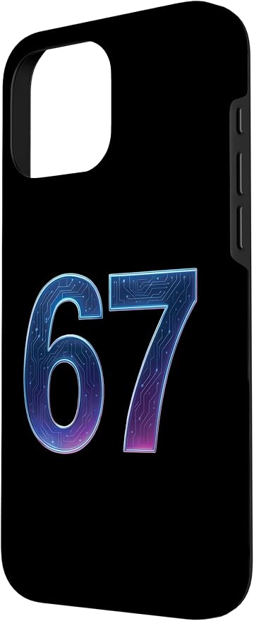 67 Meme Ai Quantum Number 67th Six Seven Tech Digital Future Case for iPhone 16 Pro Max