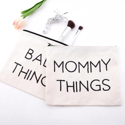 Mommy Things Baby Things Pouch Bags Stuff for Mom After Having a Baby Bag Gift New Mother Gifts After Giving Birth Pregnancy Essentials for Expecting Mom Gift Bag Mommy to Be Postpartum Mama Pouch