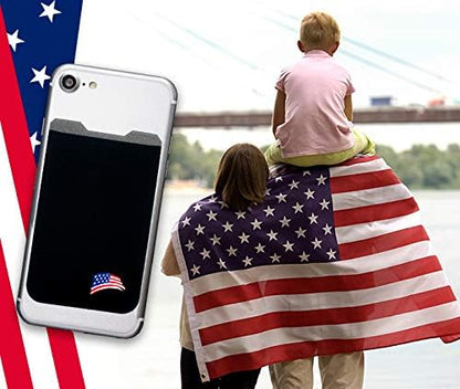Phone Wallet - Adhesive Card Holder - Cell Phone Pouch - Stick on Lycra Pocket by Gecko - Carry Credit Cards and Cash
