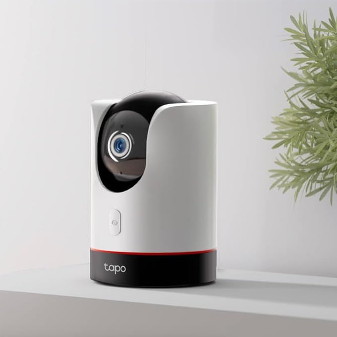TP-Link Tapo 2K QHD Pan/Tilt Wi-Fi Camera | Apple HomeKit | Physical Privacy Mode | Color Night Vision | Motion Tracking | 2-Way Audio | Local/Cloud Storage | Works w/Alexa&Google Home | (Tapo C225)