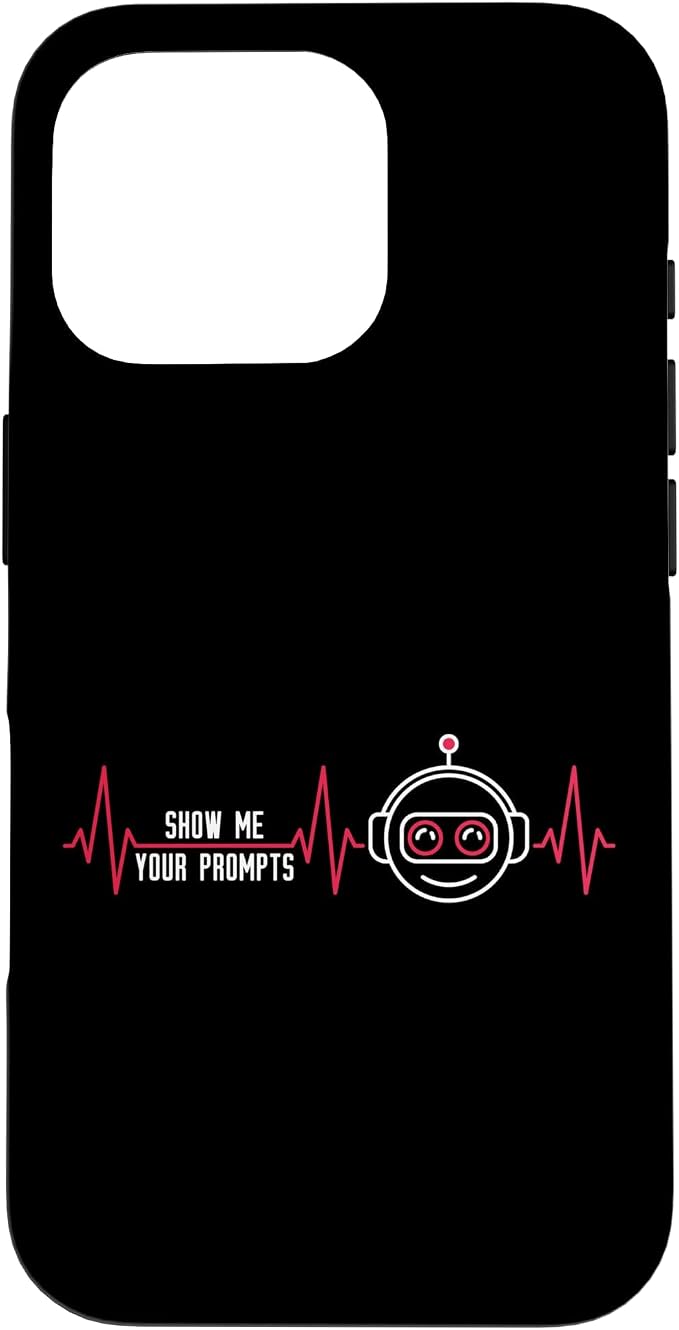 Show Me Your Prompts AI Artificial Intelligence Heartbeat Case for iPhone 16 Pro