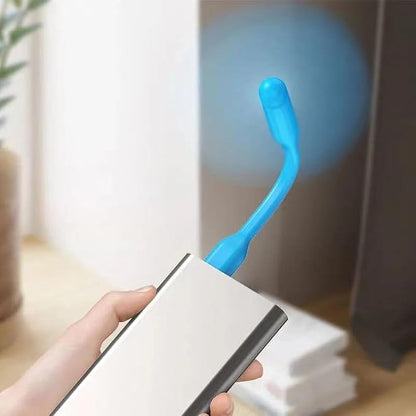 USB Cooling Fan Electronic Gadgets Ventilador Led USB Mini Ventilador Portable Flexible Cooler For Laptop Smart Phone Cooling Fan, Blue