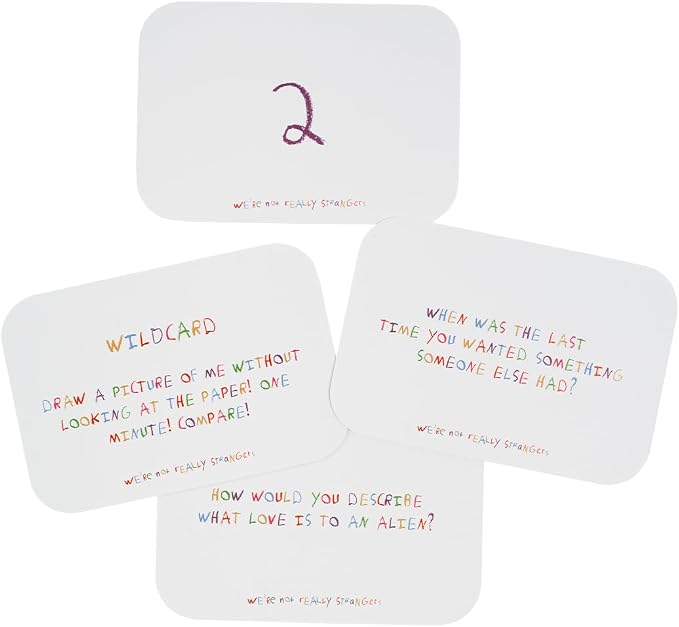 WE'RE NOT REALLY STRANGERS Kids Edition Card Game - 150 Conversation & Activity Cards for Kids, Adults, & Teens – for Fun Memorable Family Game Nights and Kid’s Party, Ages 5+, 2-6 Players