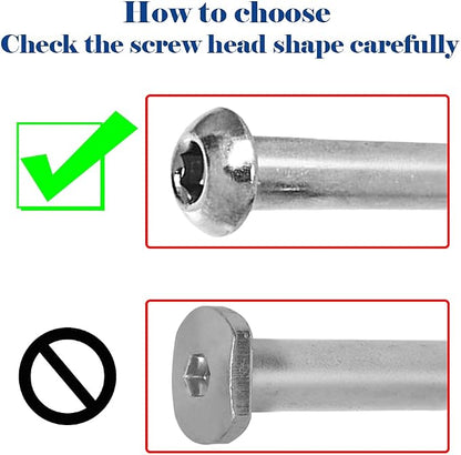 M8 Screws for 2-3-4-Wheel Kid Scoote Replacement Micro Mini Foldable Kick Scooter Kids Scooters Axles Repair (95)