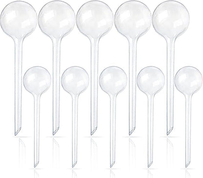 10 Pcs Clear Plant Watering Globes,Plastic Self-Watering Bulbs,Flower Automatic Watering Device,Garden Waterer for Plant Indoor Outdoor