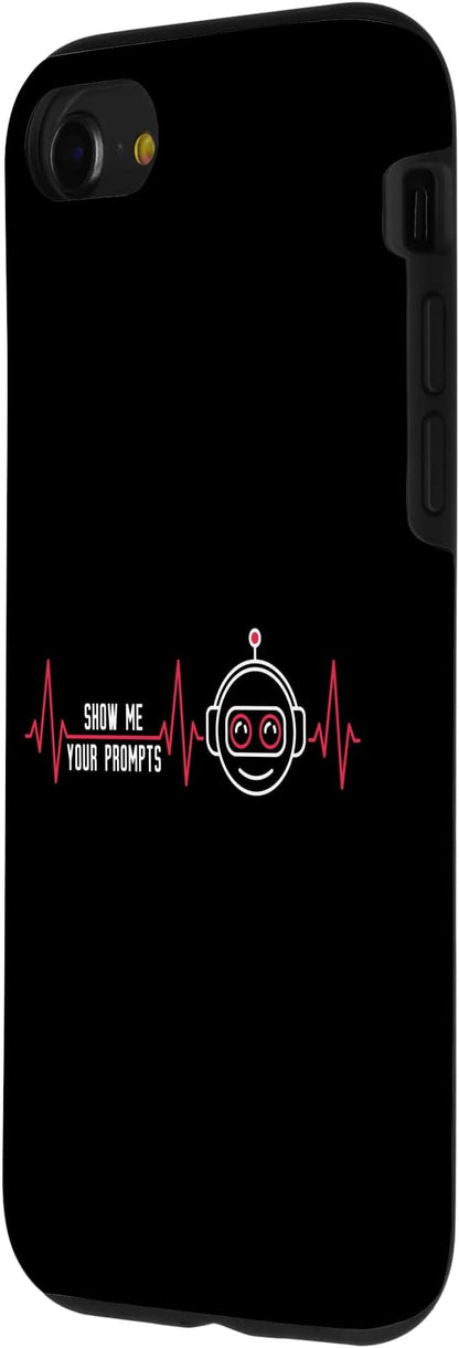 Show Me Your Prompts AI Artificial Intelligence Heartbeat Case for iPhone SE (2020) / 7/8