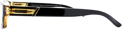 SAV Eyewear (Select-A-Vision) Victoria Klein Fashion Round Reading Glasses 9076 Brown, 2.75