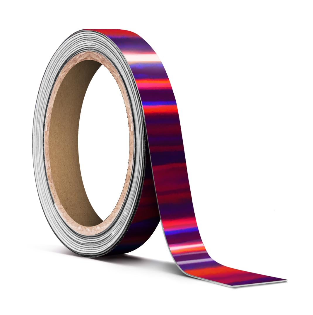 VViViD Holographic Purple Chrome Pinstripe Vinyl Tape Roll (    x 25ft)