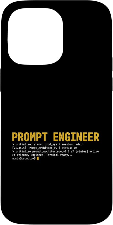 Prompt Engineer Terminal Screen AI Developer Software Coder Case for iPhone 14 Pro Max