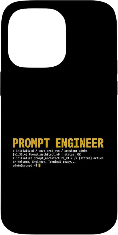 Prompt Engineer Terminal Screen AI Developer Software Coder Case for iPhone 14 Pro Max