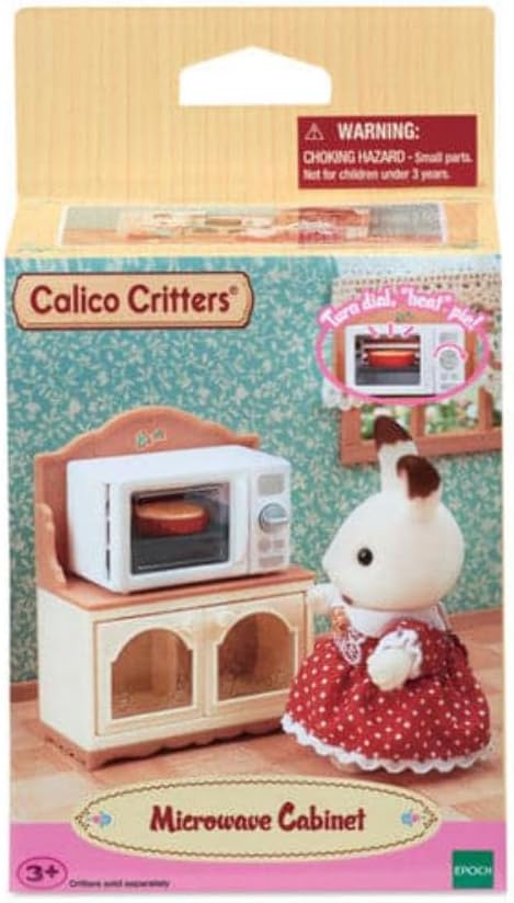 Calico Critters, Doll House Furniture and Décor, Microwave Cabinet