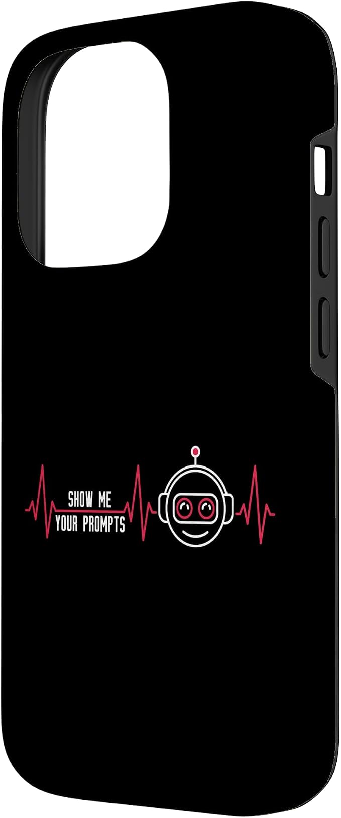 Show Me Your Prompts AI Artificial Intelligence Heartbeat Case for iPhone 14 Pro